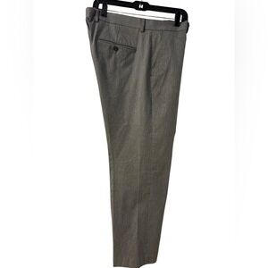 Classic Men's Gray Pinstripe Dress Pants 98% Cotton 36x30